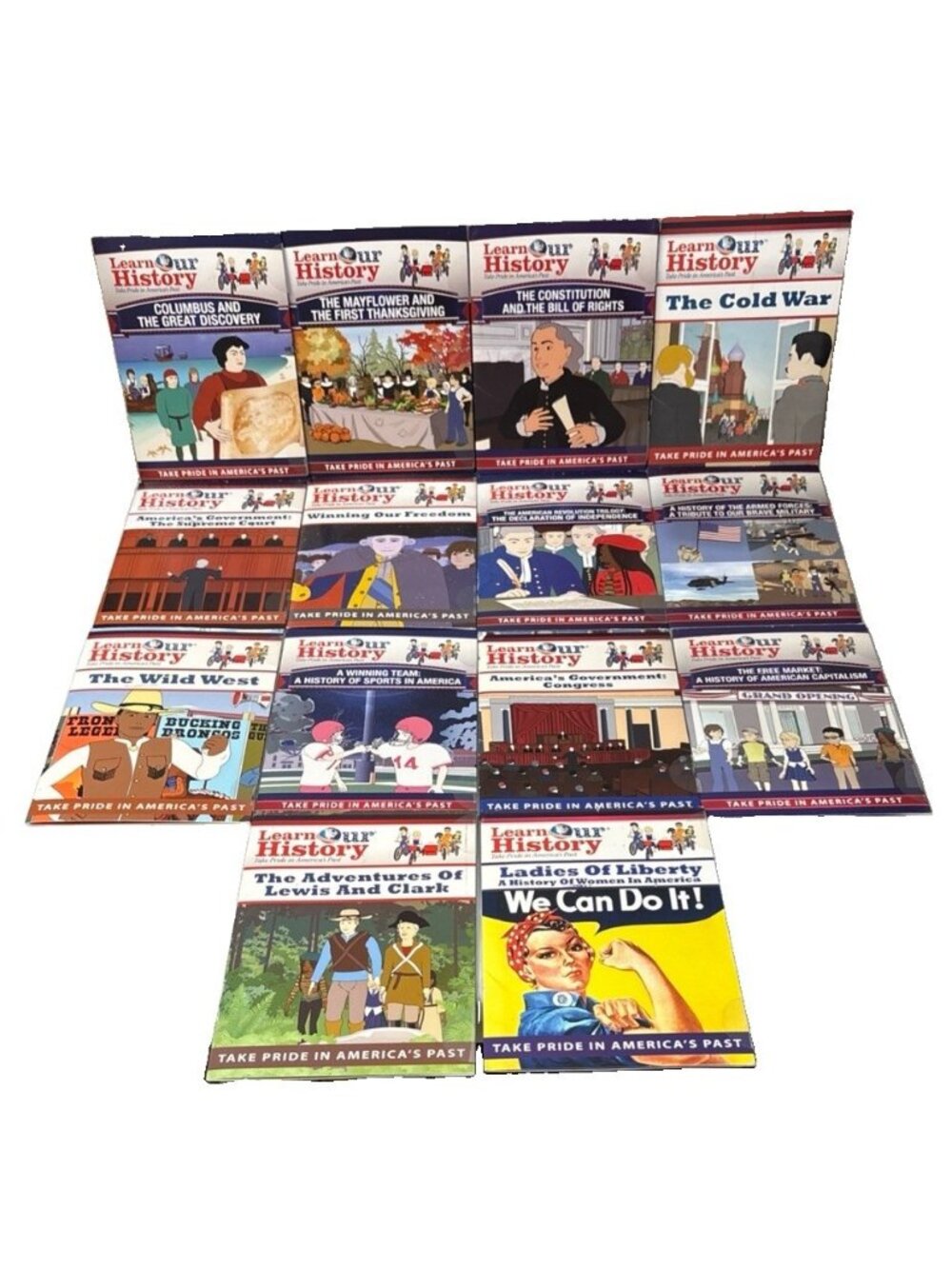 Learn Our History DVD Take Pride In America’s Past Homeschool USA Lot Of 14